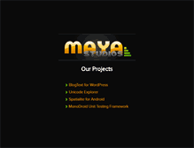 Tablet Screenshot of mayastudios.com